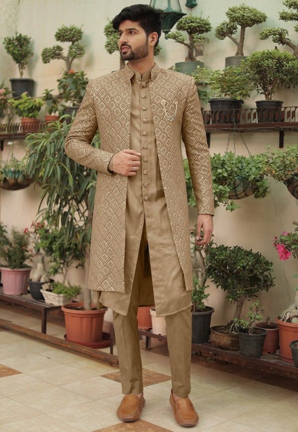 Sherwani-Regal Wedding Attire - Image 4