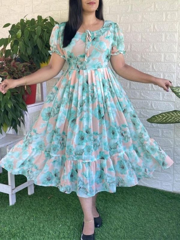 Frocks-Playful Pretty glamorous Wear - Image 2
