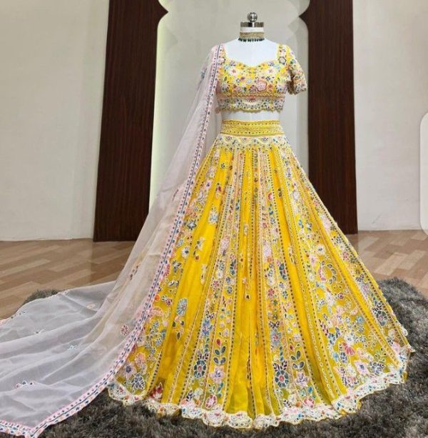 Festive Silk Lehenga-Partywear Lehenga - Image 2