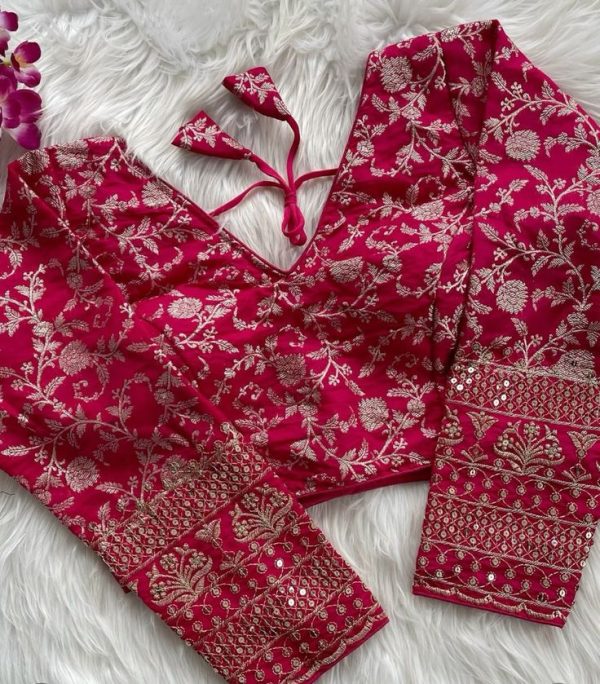 Royal Maggam Work Blouse - Image 2