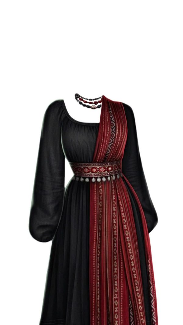 Velvet Heavy Work Lehenga-Casual